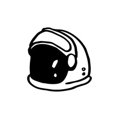 Fototapeta premium illustration of astronaut helmet