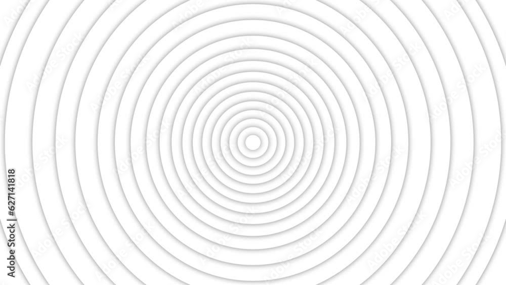 Poster white light clean wavy concentric modern circular radial dynamic abstract background. white color mo