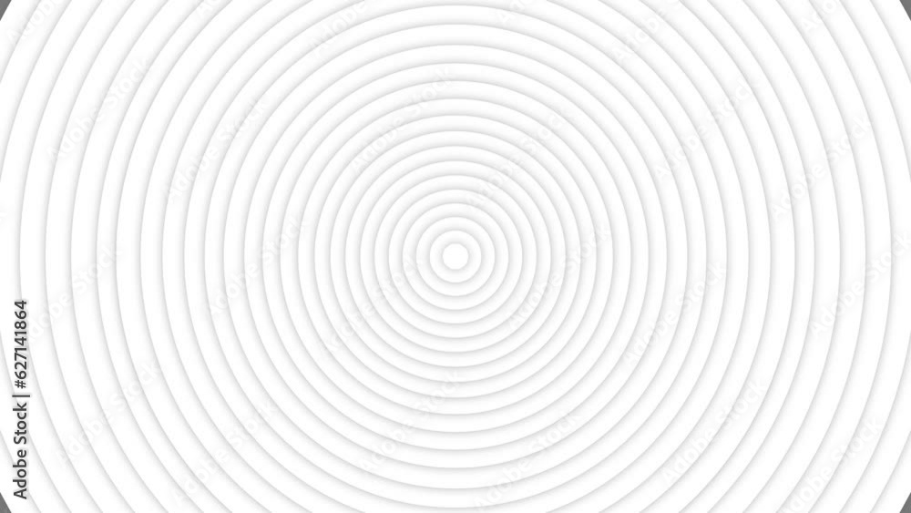 Poster white light clean wavy concentric modern circular radial dynamic abstract background.