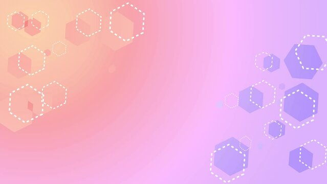 Colorful background. Colorful hexagons abstract geometric hi-tech motion background. 293