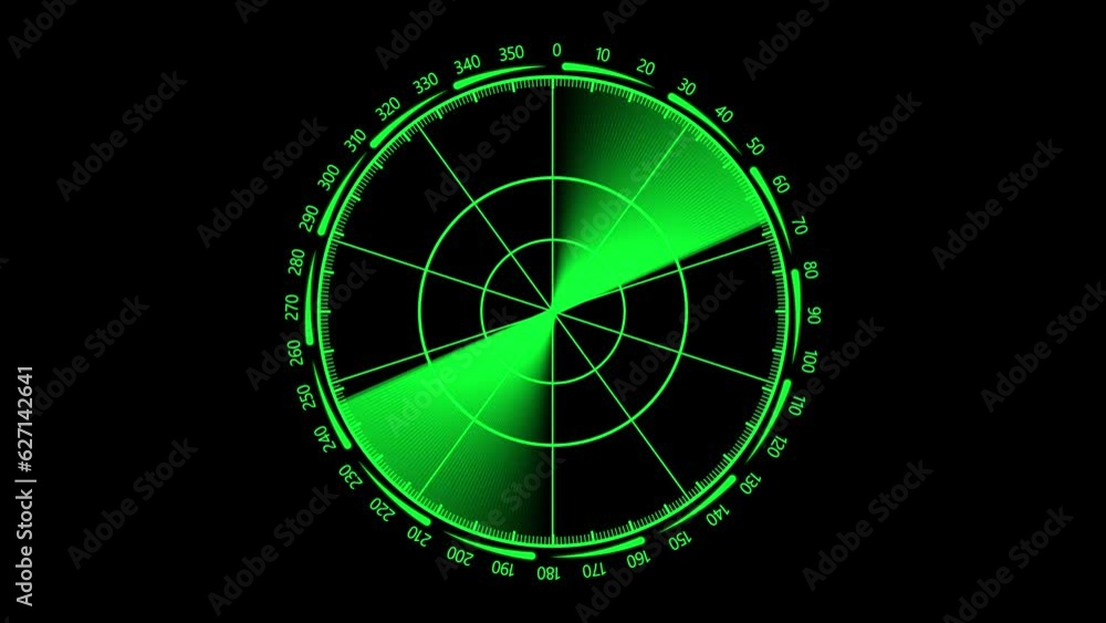 Poster radar screen detected for battle. radar hud with object on screen. motion tech. e_140