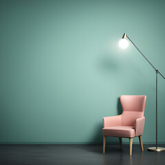  generative ai, 핑크의자, 그린 방