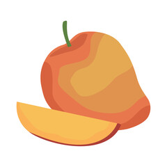 mango fresh fruit icon design