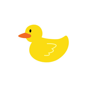 cute yellow rubber duck