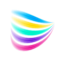 A vibrant and playful design featuring rainbow-color lines arranged in a dynamic composition, perfect for adding a pop of color to any project