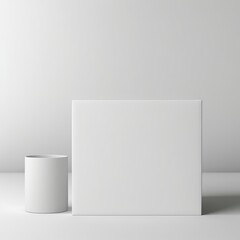 blank packaging boxes - open and closed mockup, isolated on white background. AI Generative