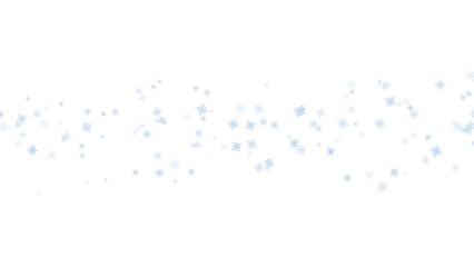 Abstract background with bokeh and snowflake on white background , illustration background lights and falling snow 