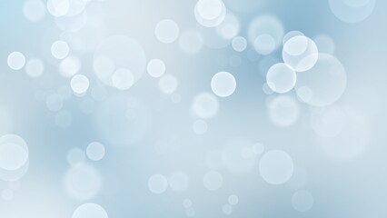 Abstract background with bokeh on blue background , illustration background lights and falling snow 