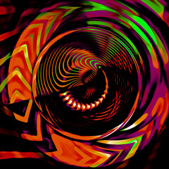 Graphic design illustration wallpaper, digital art template, abstract background with colorful geometric pattern, colorful textured frame, fractal burst background