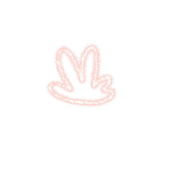 Glitter icon rose gold