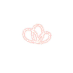 Glitter icon rose gold