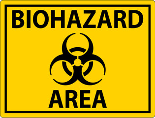 Obraz premium Biohazard Sign, Biohazard Area