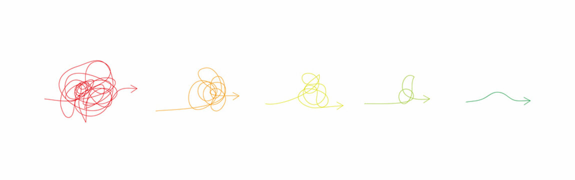 The transition from simple to complex. Training. Simplification of the process. Progress. 