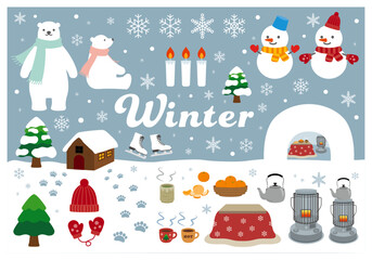 冬のイラスト素材セット