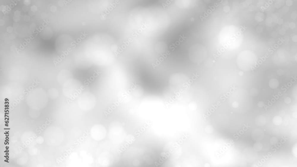 Aufkleber silver gray bokeh fervent gentle forms background - abstract 3d rendering