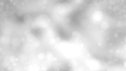 silver gray bokeh fervent gentle forms background - abstract 3D rendering