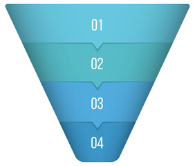 Funnel diagram, business infographic template