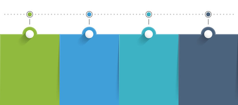 Infographic Template With 4 Steps, Workflow, Process Chart