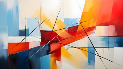 Dynamic Geometric Abstraction: Bold Minimalist Colors