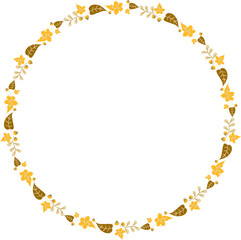 The autumn leaf  Boarder line for beauty or graphic concept