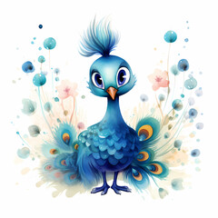 Peacock Cartoon - 627160249