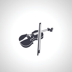 Violin icon. Musical instrument violin icon