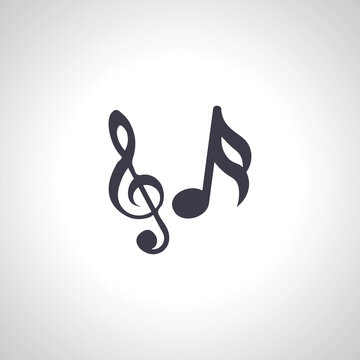 musical note icon. musical note icon.