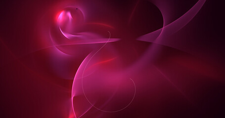 3D rendering abstract multicolor fractal light background