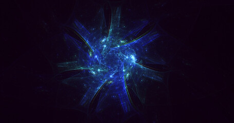 3D rendering abstract round hole light background
