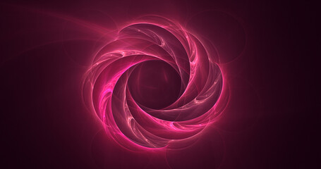 3D rendering abstract fractal light background