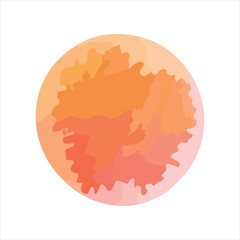 Watercolor vector stain design