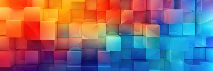 Abstract Background Of Colorful Geometric Shapes, Perfect For Modern Designs.