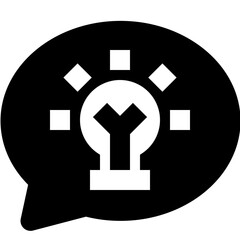 Obraz premium inspire skill black solid icon