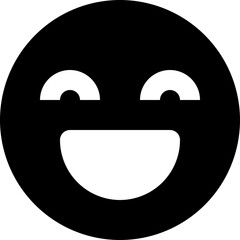 humor skill black solid icon