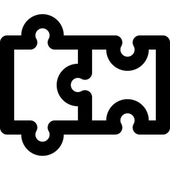 collaboration skill black outline icon