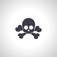 skull with crossbones icon. death icon
