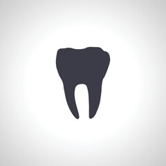 Tooth isolated icon. dental medicine icon