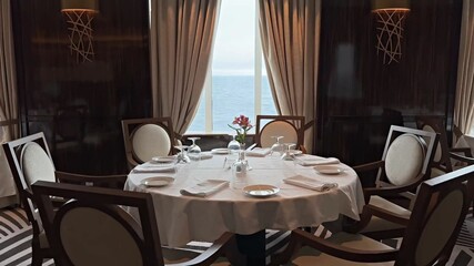 table setting at restaurant