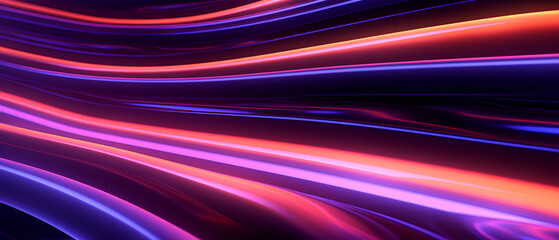 3d render abstract futuristic neon background, Generative ai