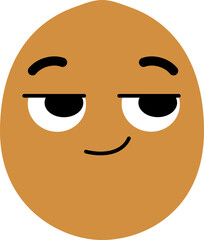 Kiwi Face Looking Right Know Something