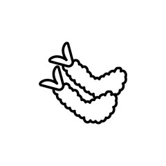 shrimp crisp icon vector design templates