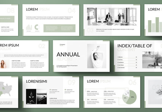 Annual Report Presentation Layout