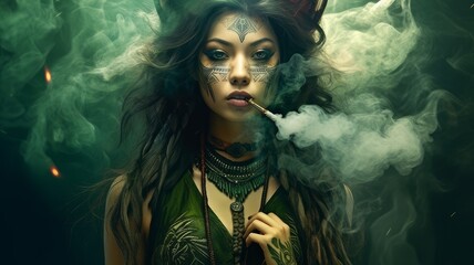 Fototapeta premium female shaman