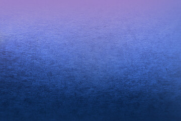Matte rough texture classic deep blue two tone color gradation with soft lavender violet paint on...