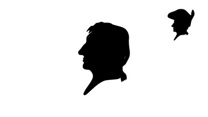 Admiral Horatio Nelson silhouette