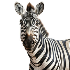 Fototapeta na wymiar Zebra isolated on transparent background . Generative AI