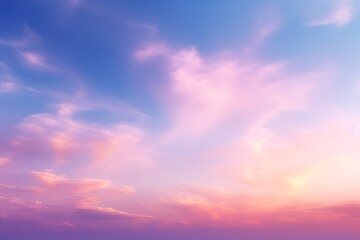 Fototapeta premium Dreamy Pink and Blue Sky Background with Vibrant Colors of the Sky, Generative AI