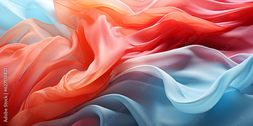 Aufkleber color ribbon pattern background. texture waves presentation backdrop. ai generative
