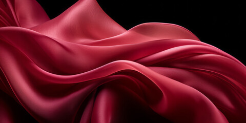 Obraz premium Color ribbon pattern background. Texture waves presentation backdrop. Ai generative