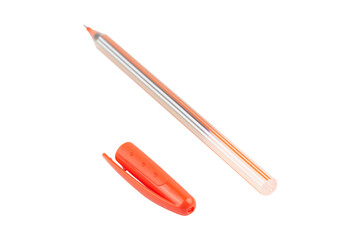 pen, ballpoint pen isolated from background, concept of signing a document or contract